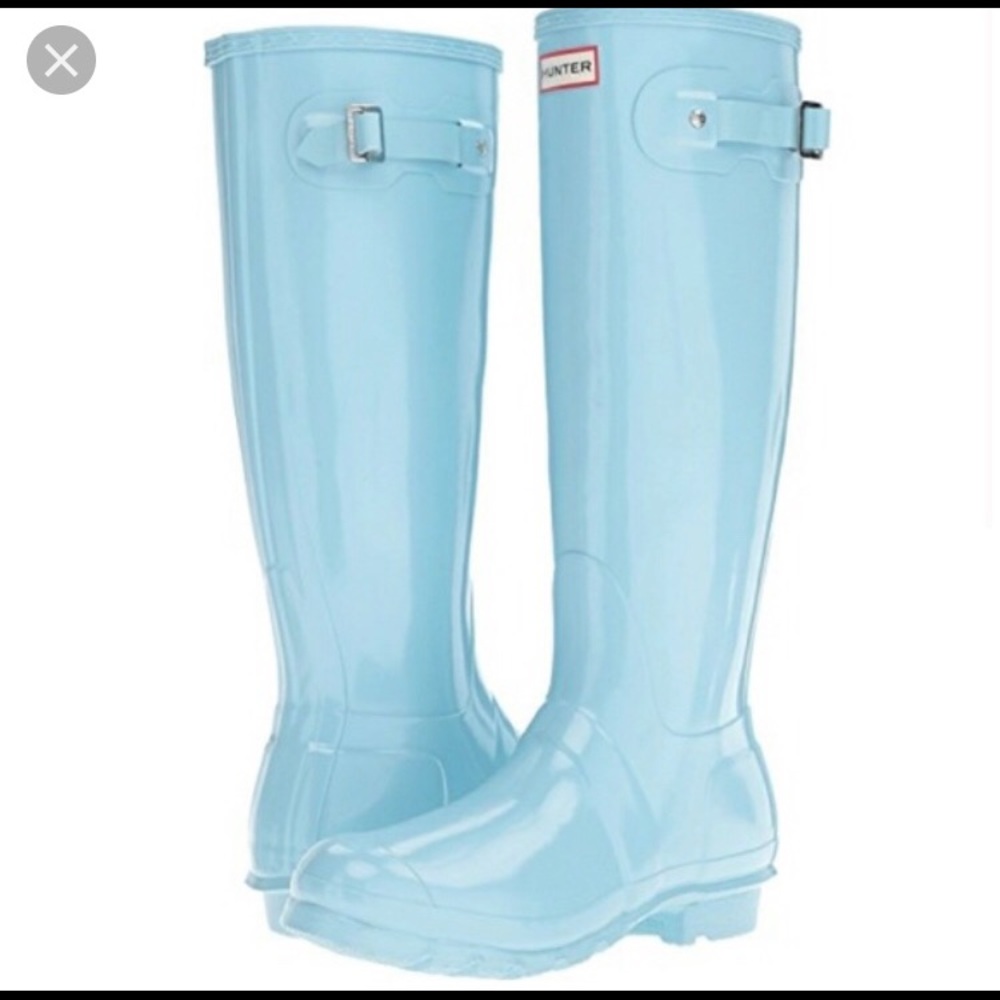 Light blue Hunter Boots